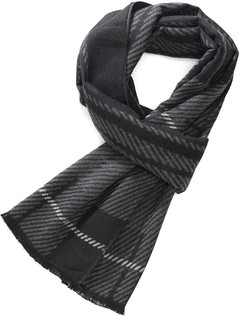 FULLRON Store Men Winter Scarf Soft Warm Long Cashmere Feel Scarves - Image 1
